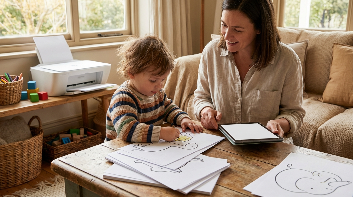 Activités à imprimer pour les 2-3 ans en PDF