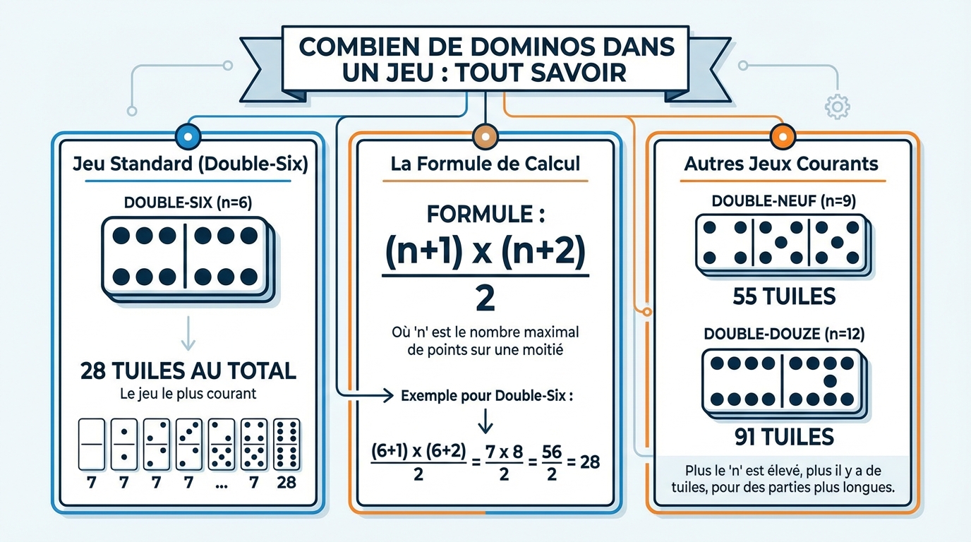 Combien de dominos dans un jeu : tout savoir 1 Variantes de jeux de dominos