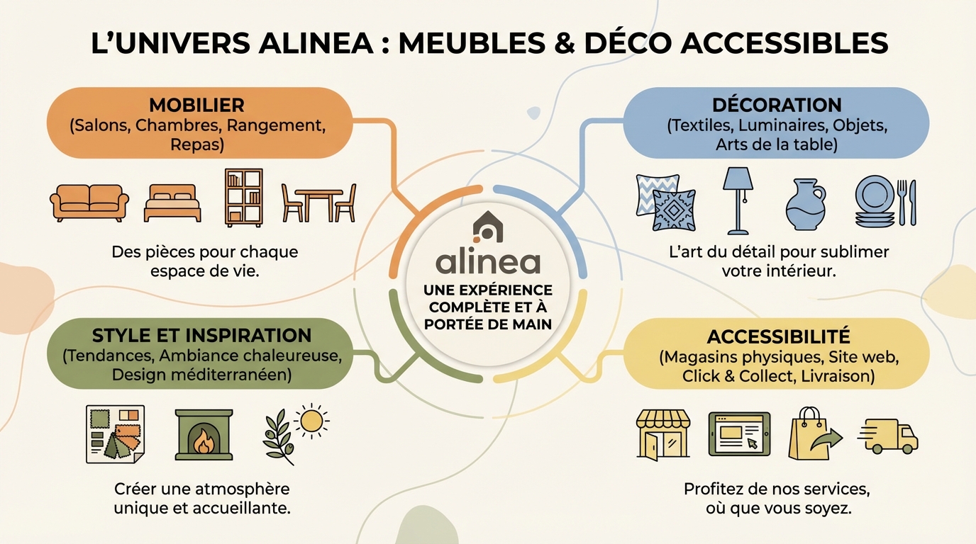 Découvrez l'univers d'alinea : meubles et déco à portée de main 1 Comment choisir ses meubles chez Alinea