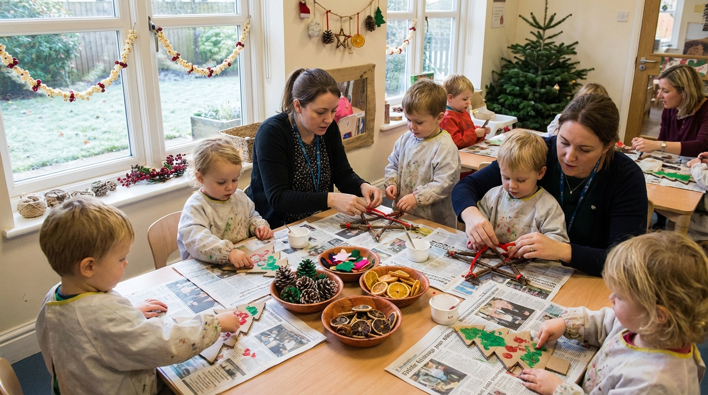 Des bricolages de noël pour les maternelles en petite section