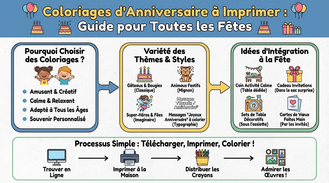 Comment organiser une fête d'anniversaire avec les coloriages