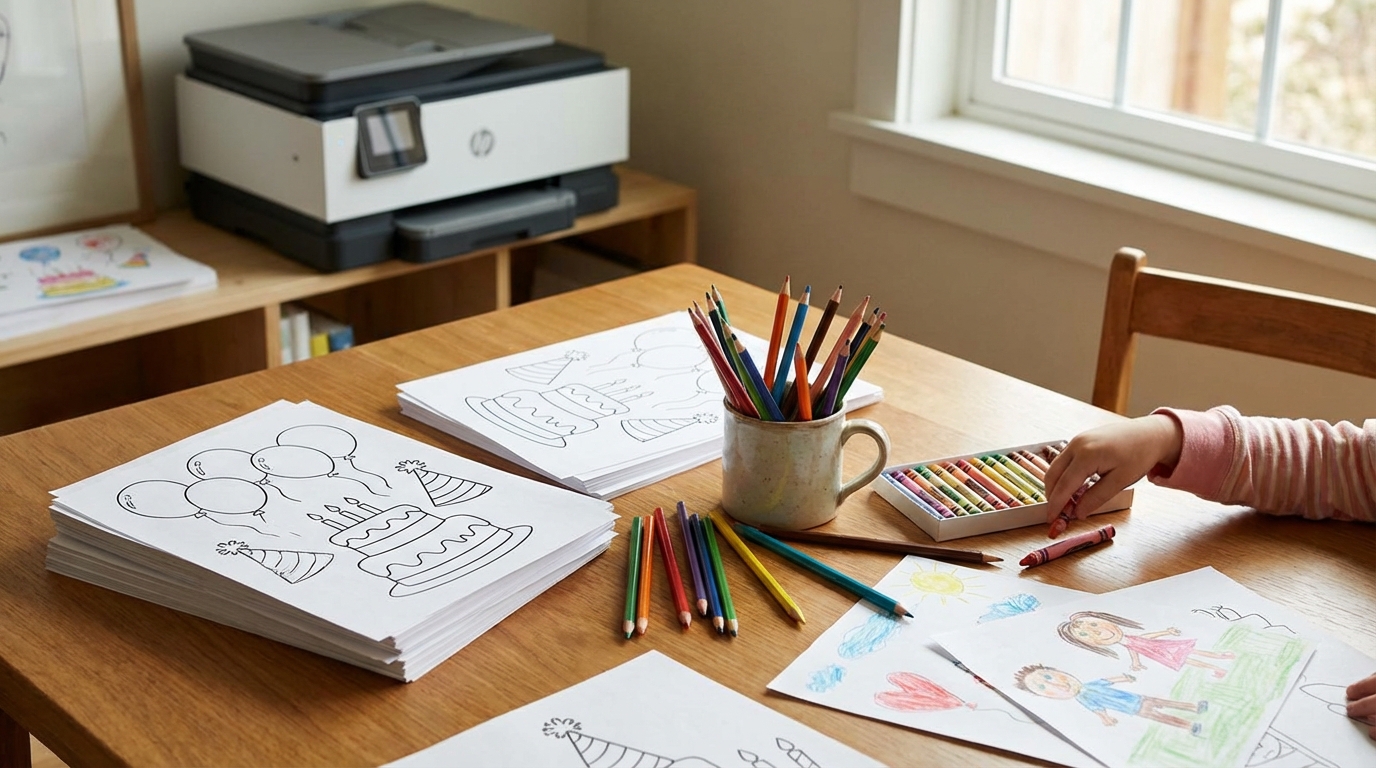 Des coloriages d'anniversaire à imprimer pour toutes les fêtes