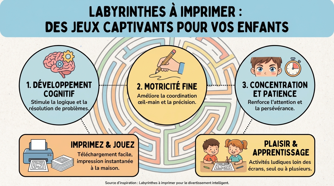 Comment utiliser les labyrinthes à imprimer ?