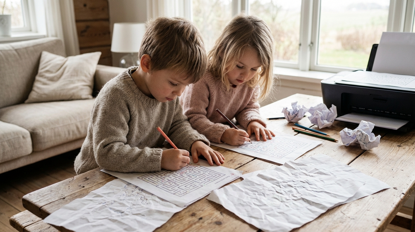 Labyrinthes à imprimer : des jeux captivants pour vos enfants