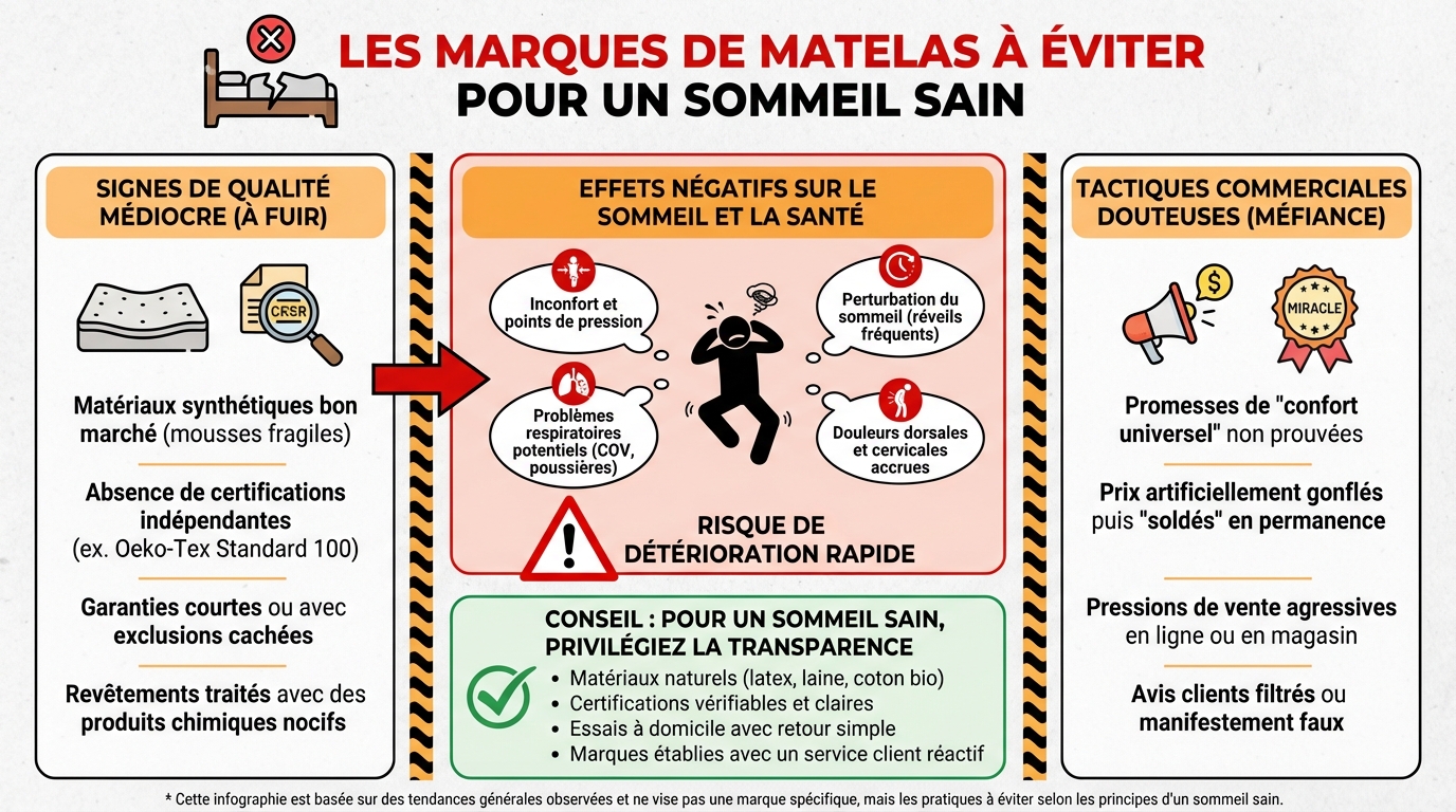 Les marques de matelas à éviter pour un sommeil sain 1 Comment choisir un matelas de qualité ?