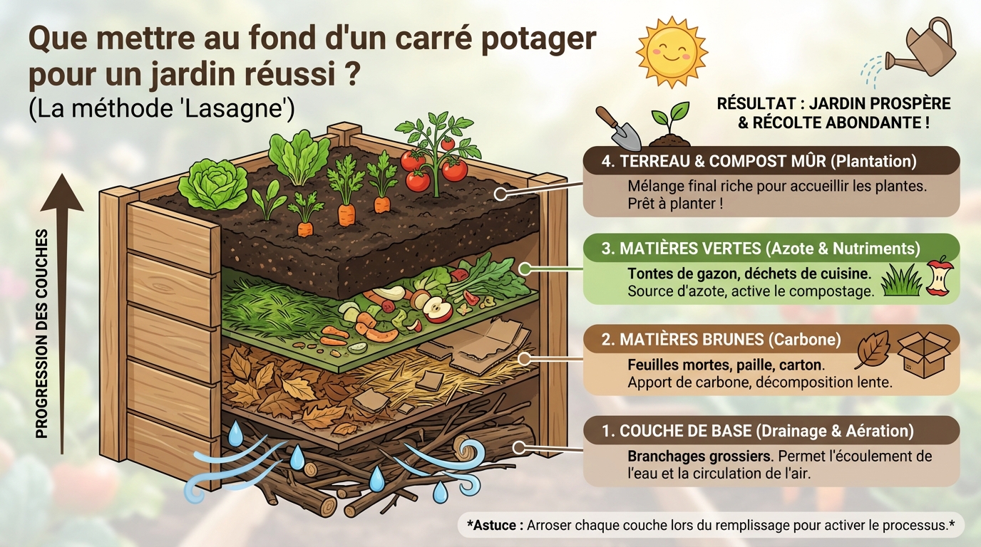 Méthodes pour le fond du carré potager