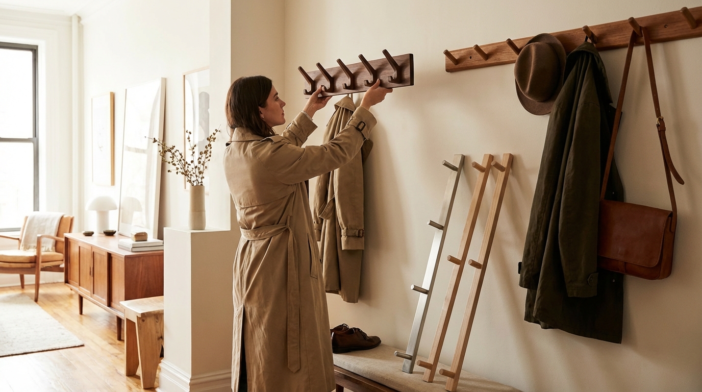 Choisir le meilleur porte-manteau mural pour votre intérieur