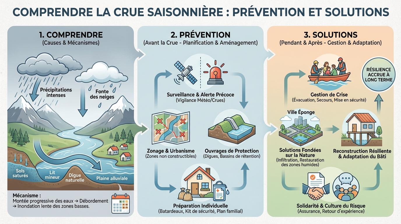 Comment se préparer aux crues saisonnières