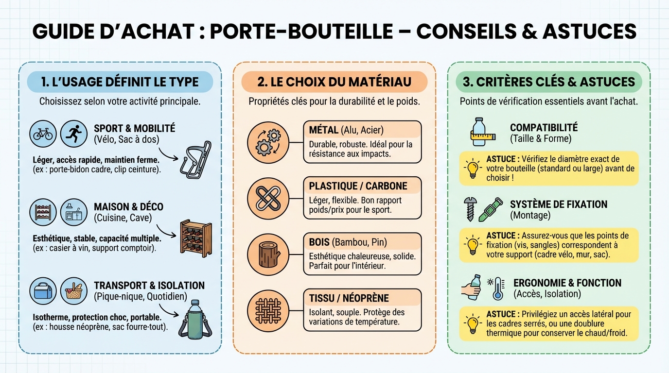 Guide d'achat du porte bouteille : conseils et astuces 1 Comment choisir le bon porte bouteille