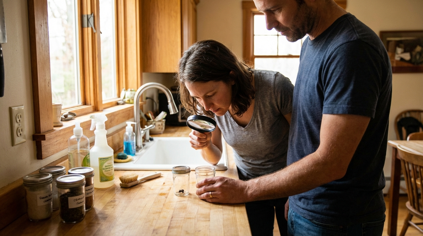 Petit insecte noir rond dans la maison : identification et solutions