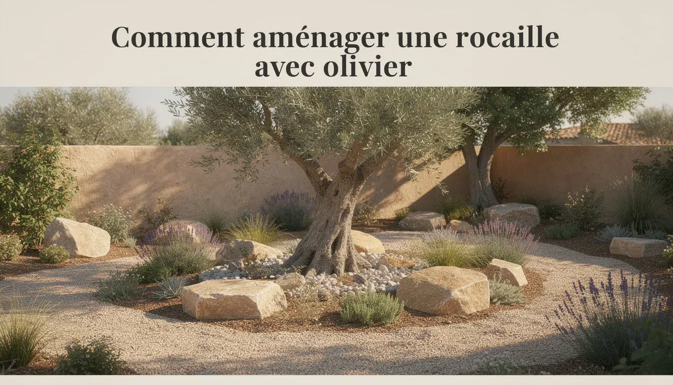 Comment aménager une rocaille avec olivier