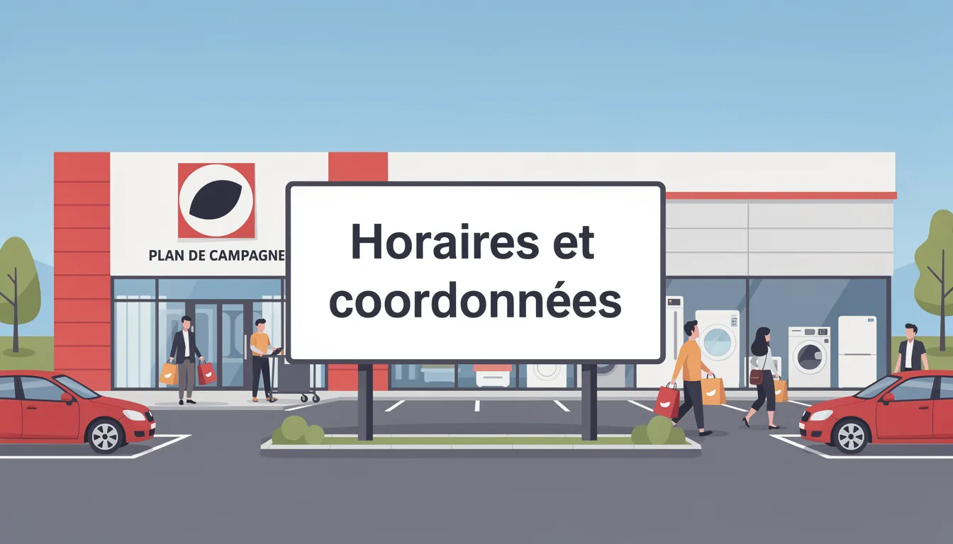 Découvrez darty plan de campagne : votre guide complet 1 Horaires et coordonnées