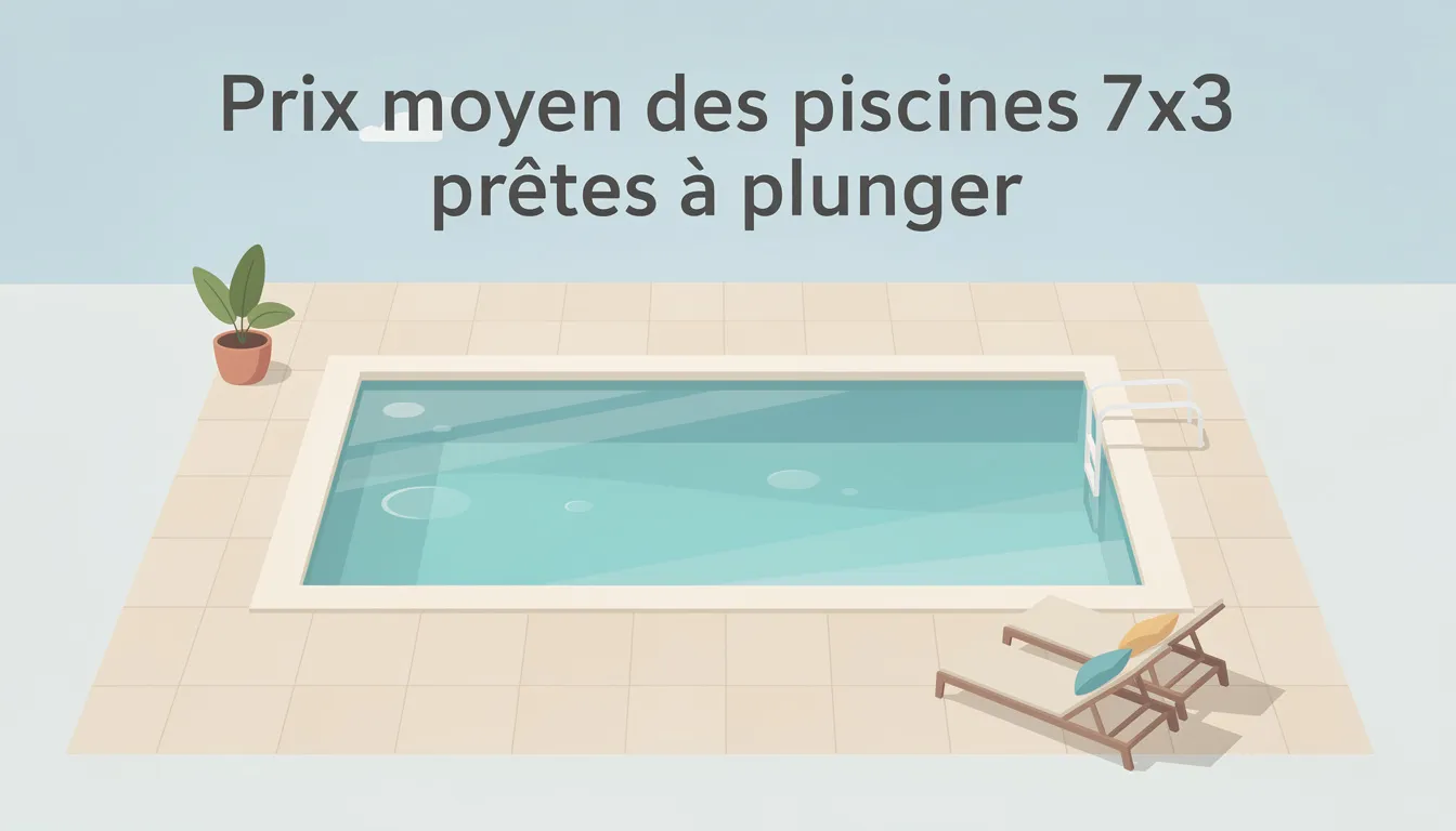 Prix moyen des piscines 7x3 prêtes à plonger