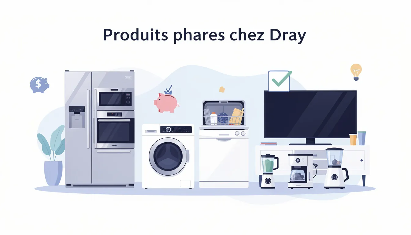 Dray électroménager : le choix malin pour votre maison 1 Produits phares chez Dray