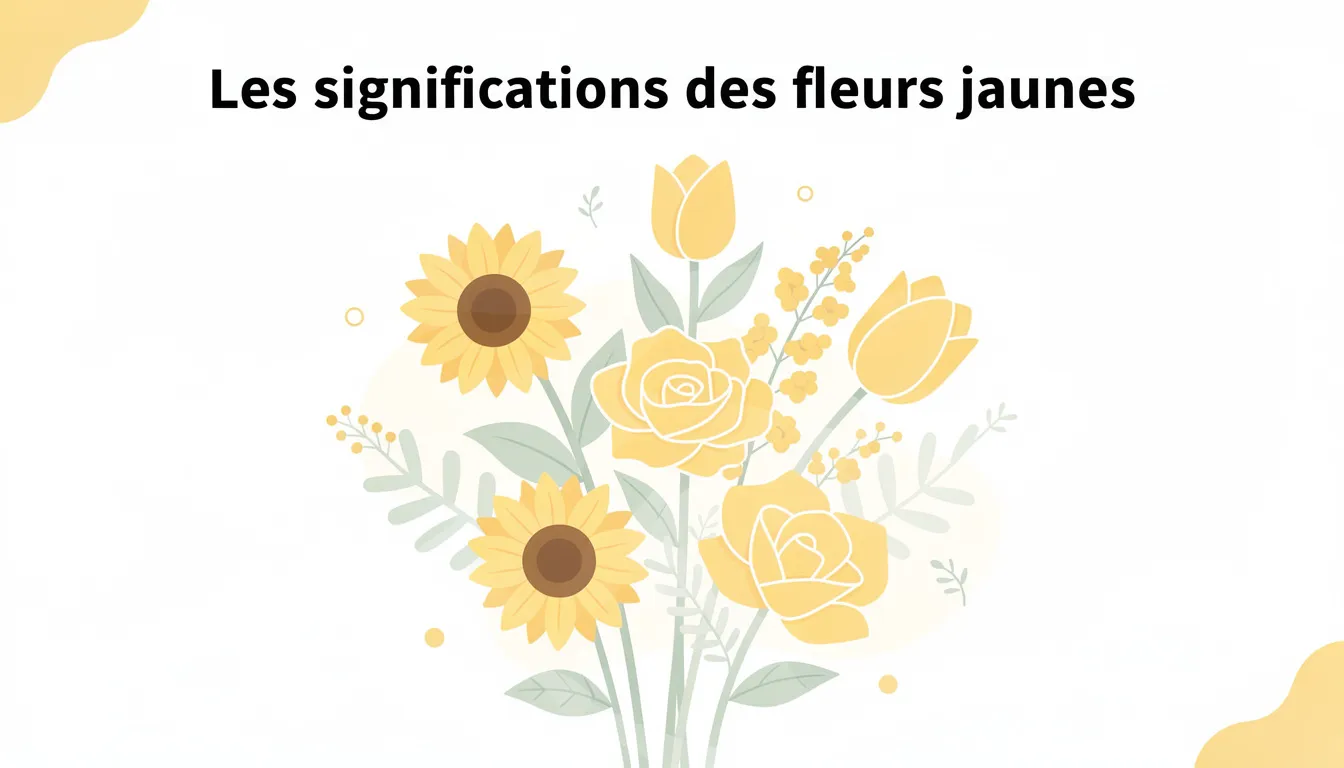 Les significations des fleurs jaunes