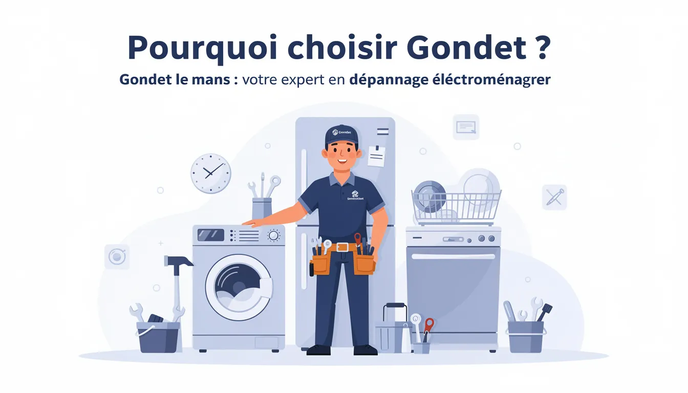Gondet le mans : votre expert en dépannage électroménager 1 Pourquoi choisir Gondet ?