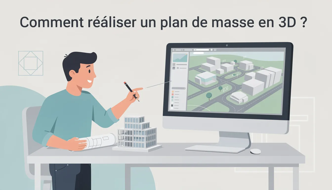 Comment réaliser un plan de masse en 3D ?
