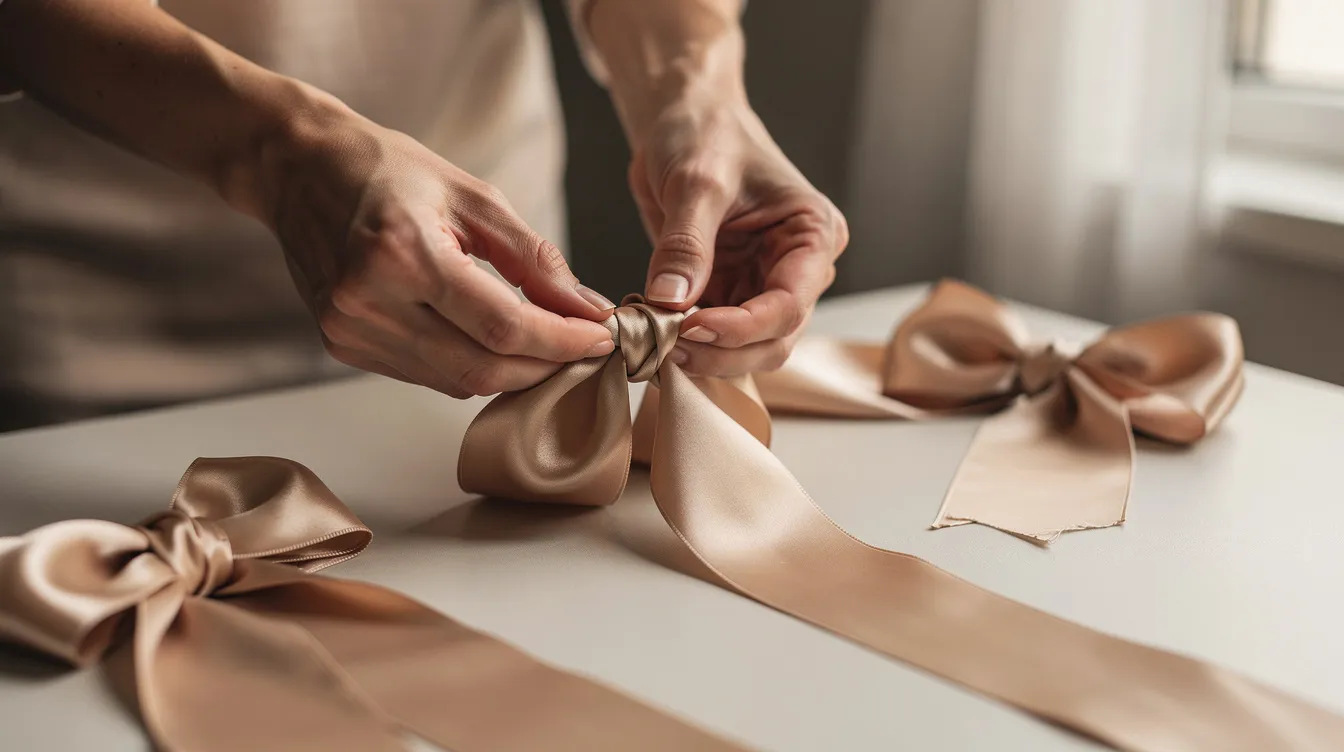 Comment faire un nœud avec un ruban large : guide pratique