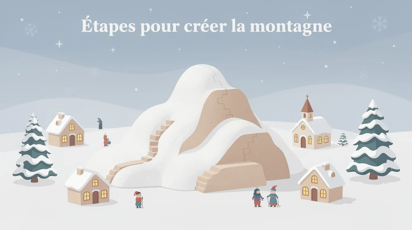 Comment faire une montagne pour un village de noël 1 Étapes pour créer la montagne