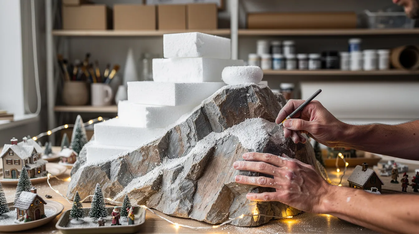 Comment faire une montagne pour un village de noël