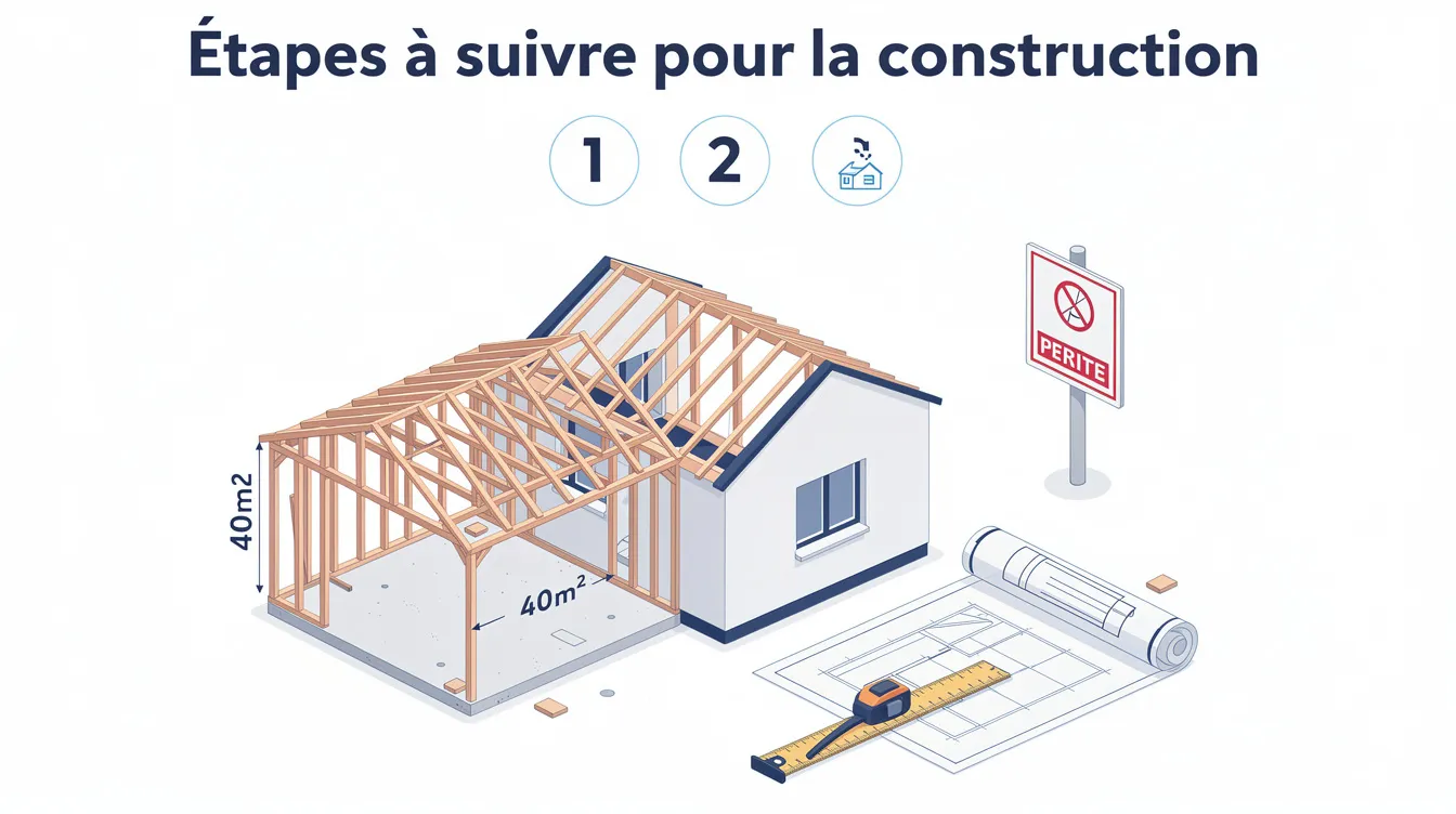 Construire un garage de 40m2 sans permis de construire 1 Étapes à suivre pour la construction