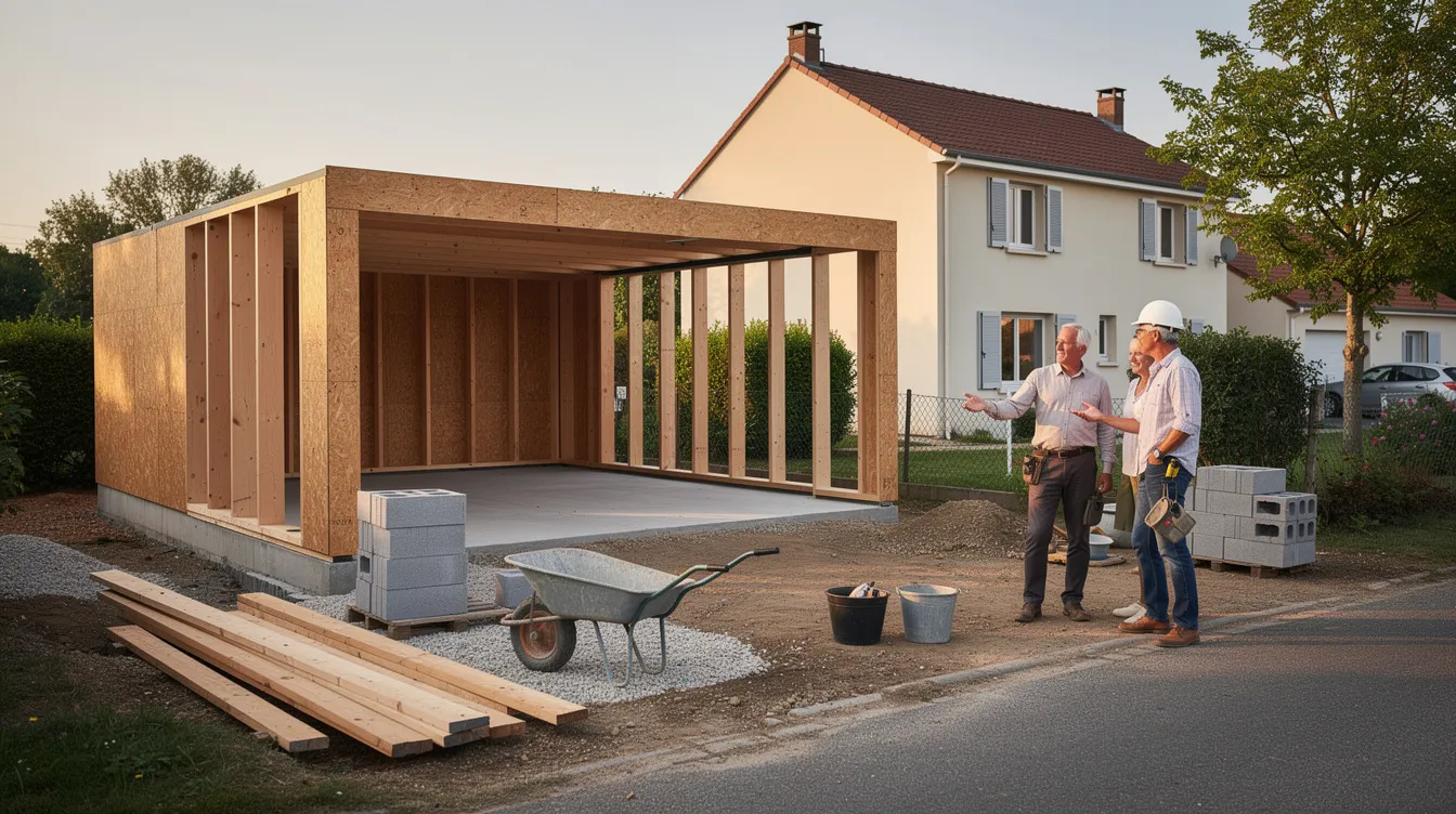 Construire un garage de 40m2 sans permis de construire