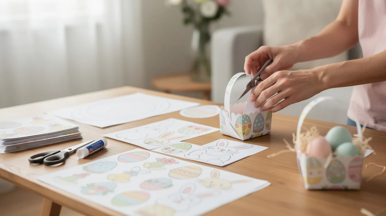 Fabriquer un panier de pâques à imprimer : guide complet
