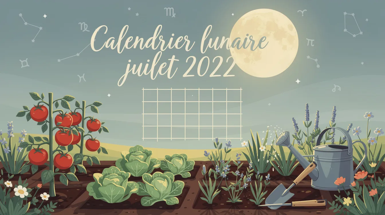 Calendrier lunaire juillet 2022