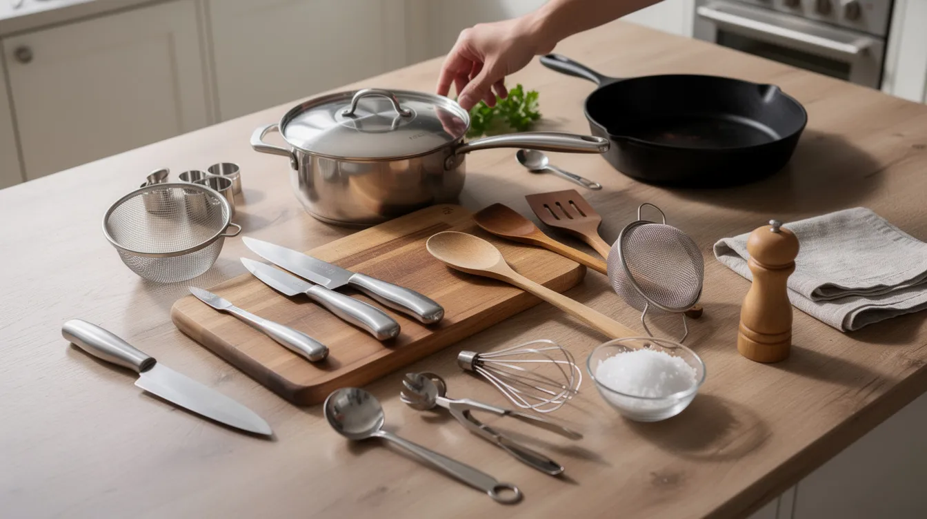 Les indispensables : votre liste d'ustensiles de cuisine