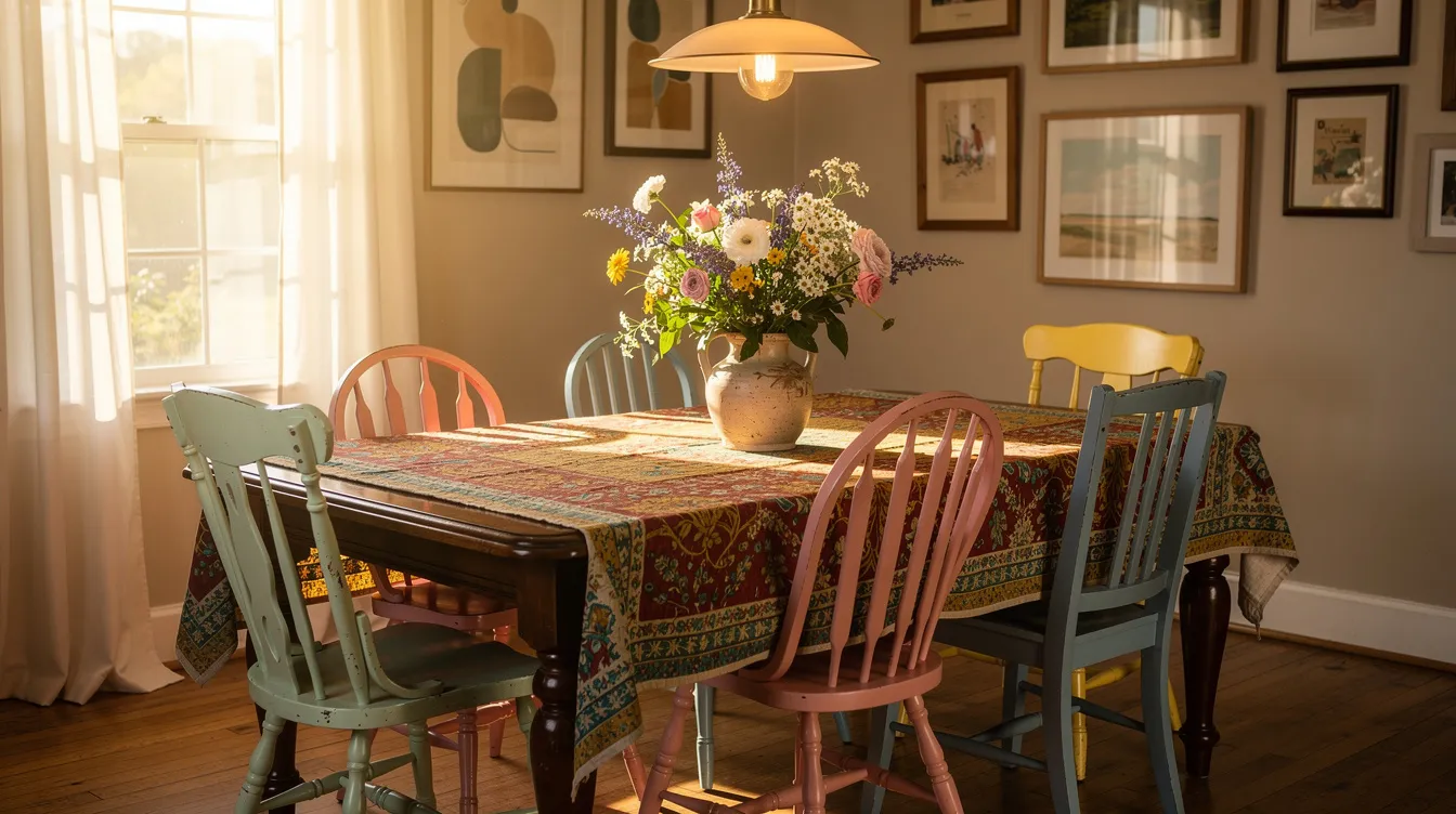 Table ronde ancienne relookée : 7 idées pour un style unique 1 Idées de styles pour une table relookée