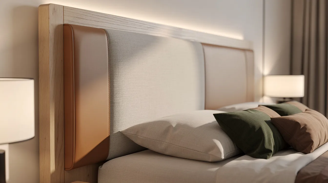 Tête de lit moderne 2026 : les tendances incontournables 1 Matériaux populaires pour les têtes de lit